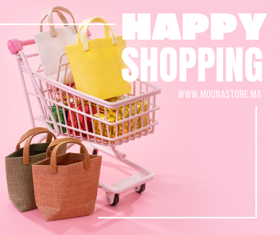 pink happy shopping minicart black friday facebook post